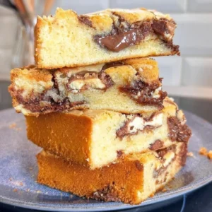 Kinder Nutella Blondies