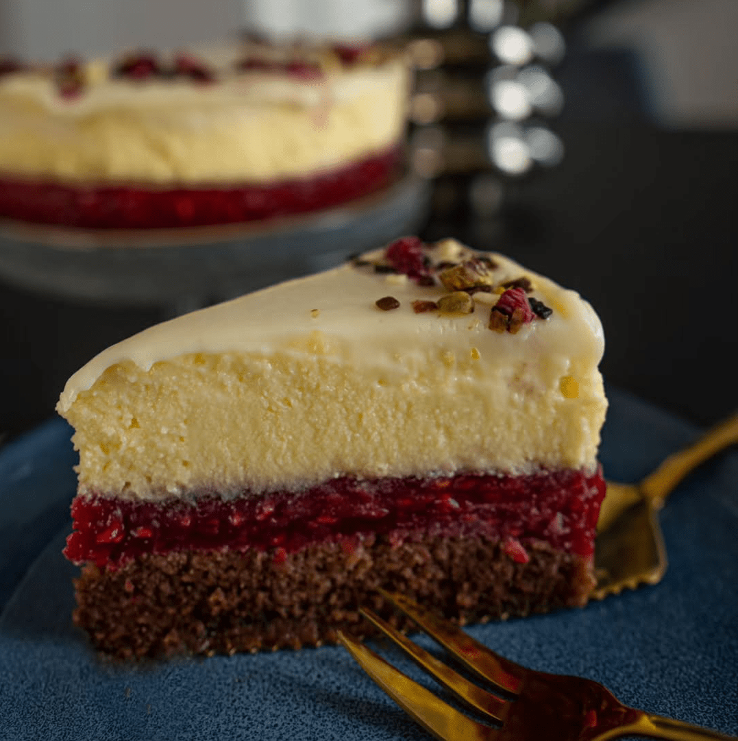 Mousse torta s malinama i bijelom čokoladom