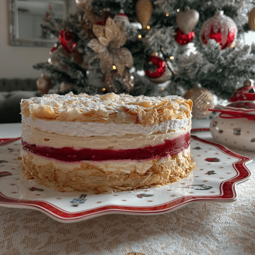 Krem torta s vanilijom i malinama