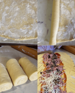 pizza štrudla recept