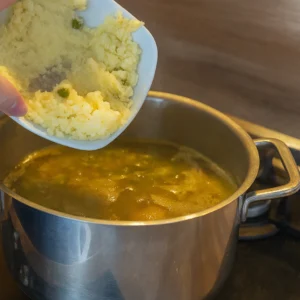 priprema graška s mesom