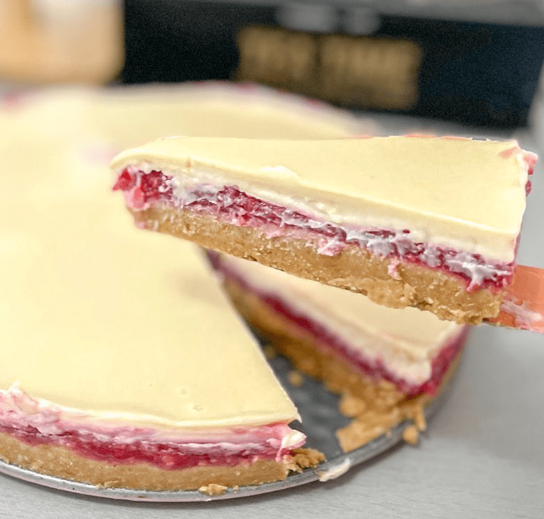 Tart sa malinom i bijelom čokoladom