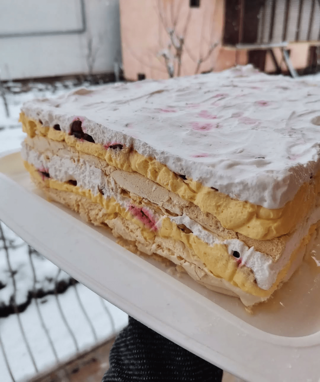 Voćna puslica – neodoljiva torta s kremom, voćem i korama