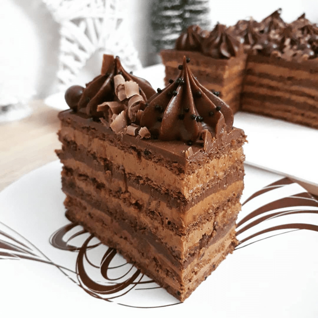 Čokoladna Krem Torta sa dva fila