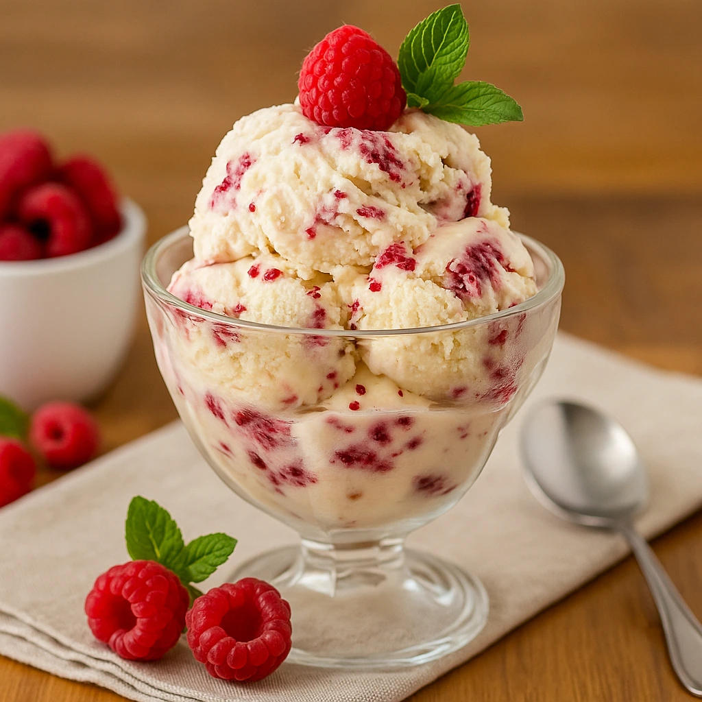 Cheesecake Sladoled s Malinama i Plazmom – Ljetni Desert