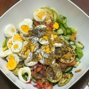 Salata sa tikvicama i jajima recept