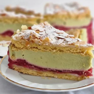 badem malina torta sa pistacijama