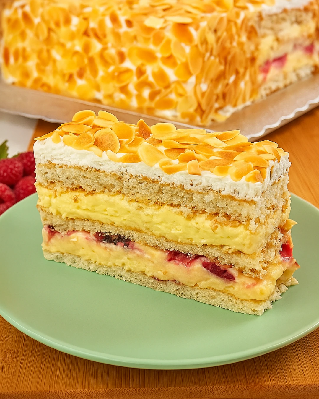 Moskva šnit torta – svečana poslastica s višnjama i bademima!