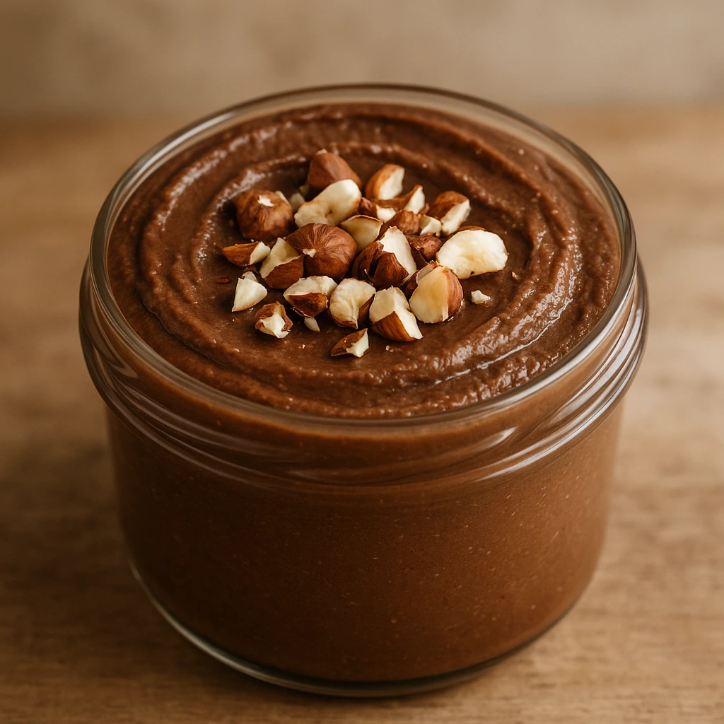 zdrava nutella bez šećera na kruhu