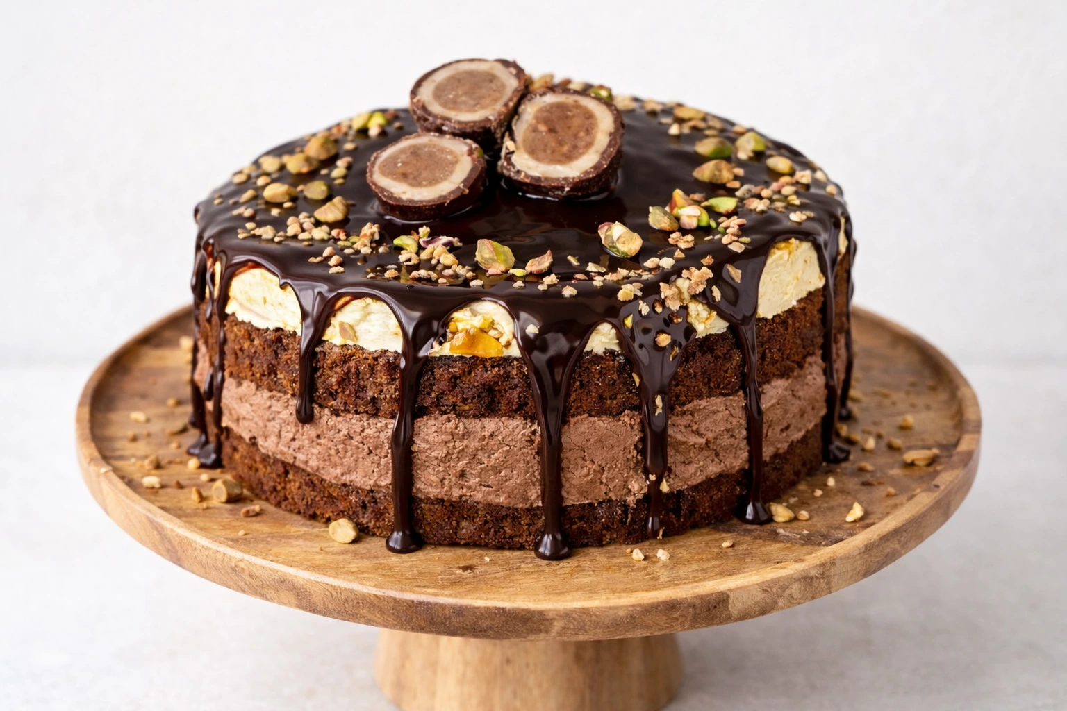 Mocart torta – Čokoladna torta s pistacijama i marcipanom
