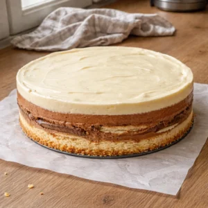 Plazma jaffa torta nakon hlađenja prije dekoracije