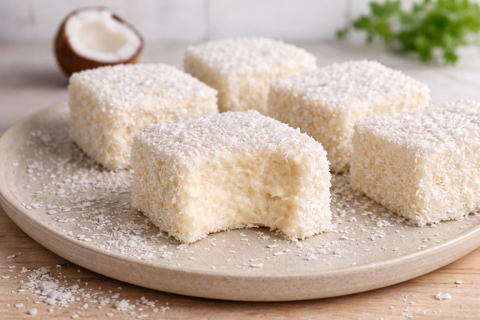 Bijeli Raffaello čupavci – Kremaste kokos kocke bez šećera