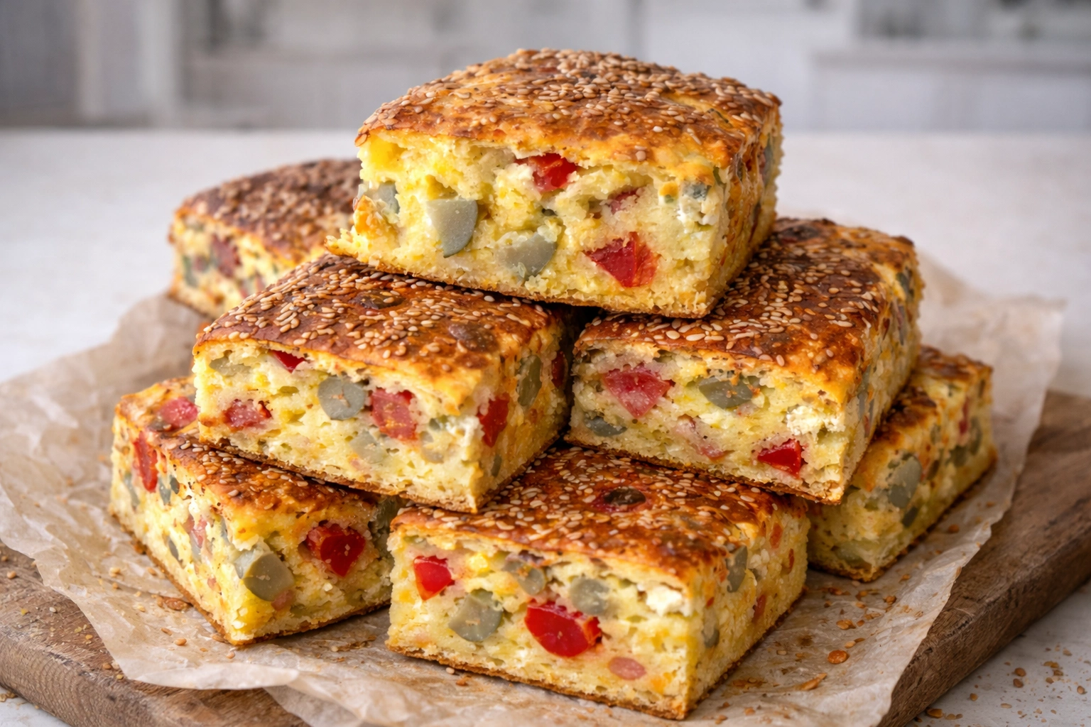 Fit carska pita bez brašna – Mekana povrtna pita s palentom