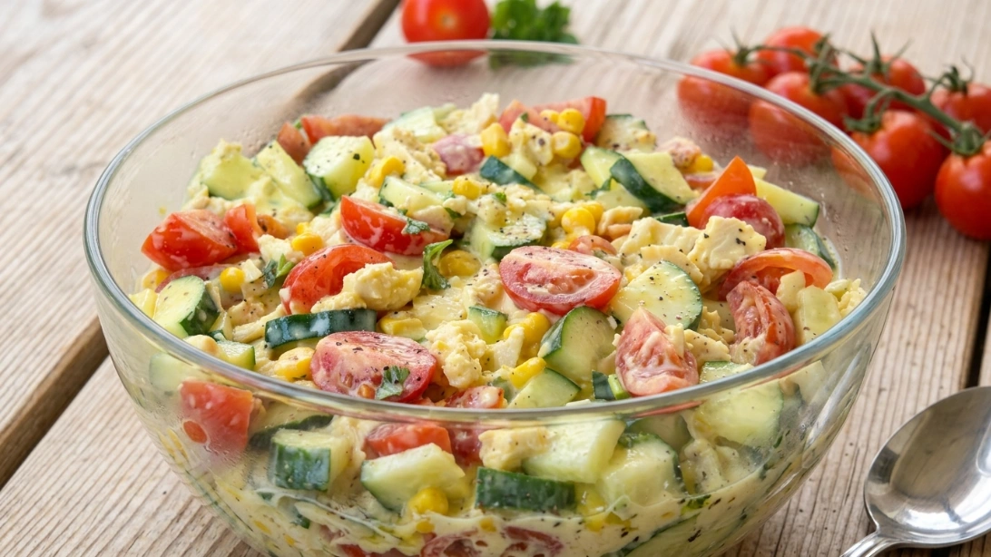 Pileća salata s grčkim jogurtom – 40 g proteina po porciji bez majoneze