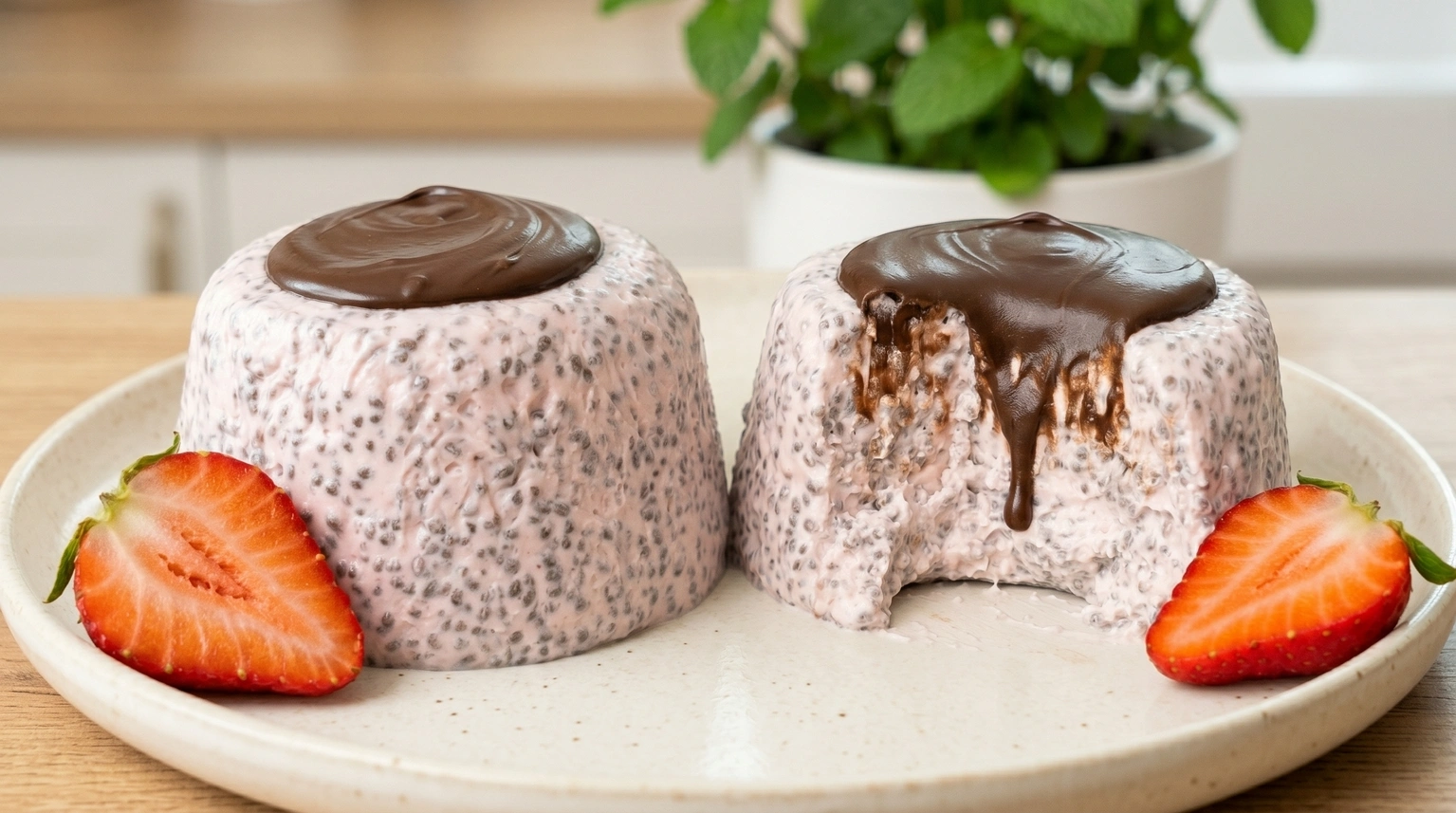 Chia puding s jagodama od 3 sastojka koji se sam stisne preko noći