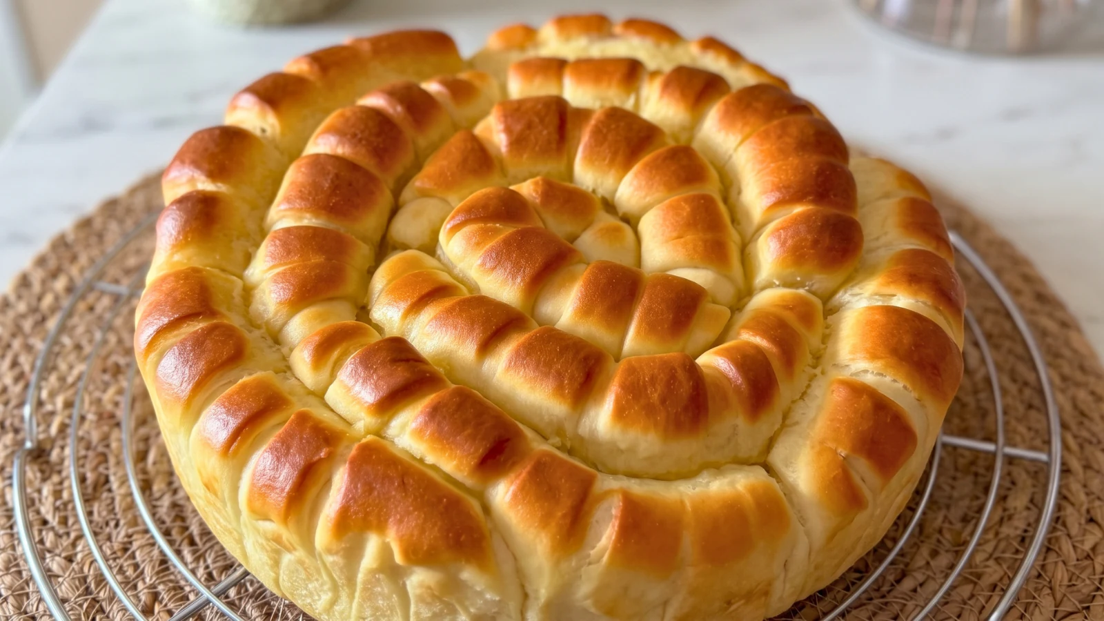 Kifla pogača, recept za najmekše domaće pecivo složeno u zlatnu spiralu kiflica